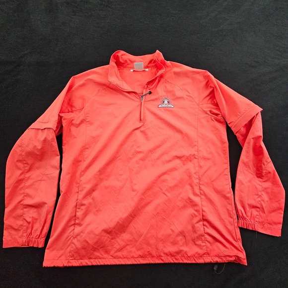 Nike Jackets & Blazers - Nike Golf Clima-Fit Ballen Isles Red 1/4 Zip Rain Jacket Wome's XL